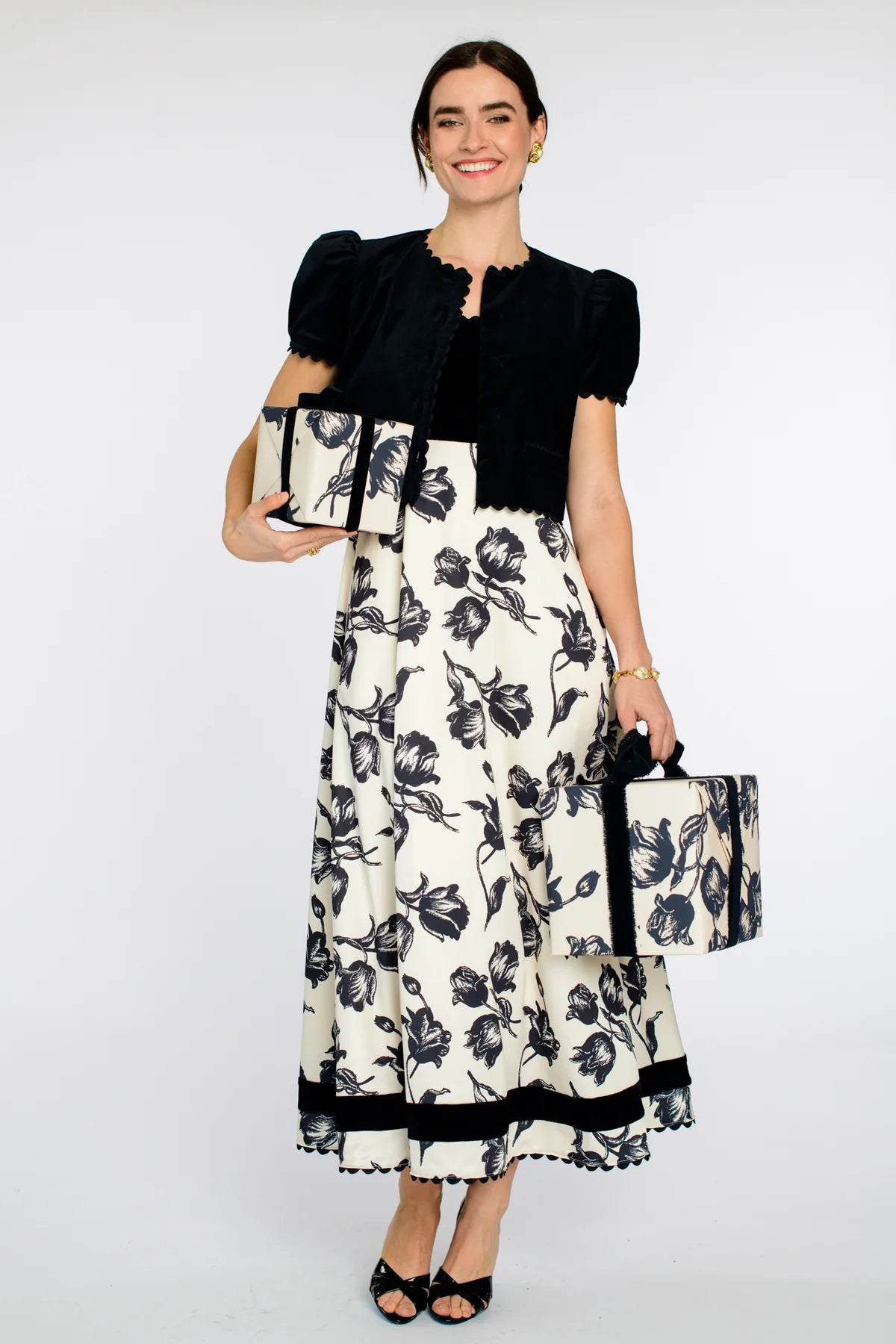 Coco Top in Black Velvet