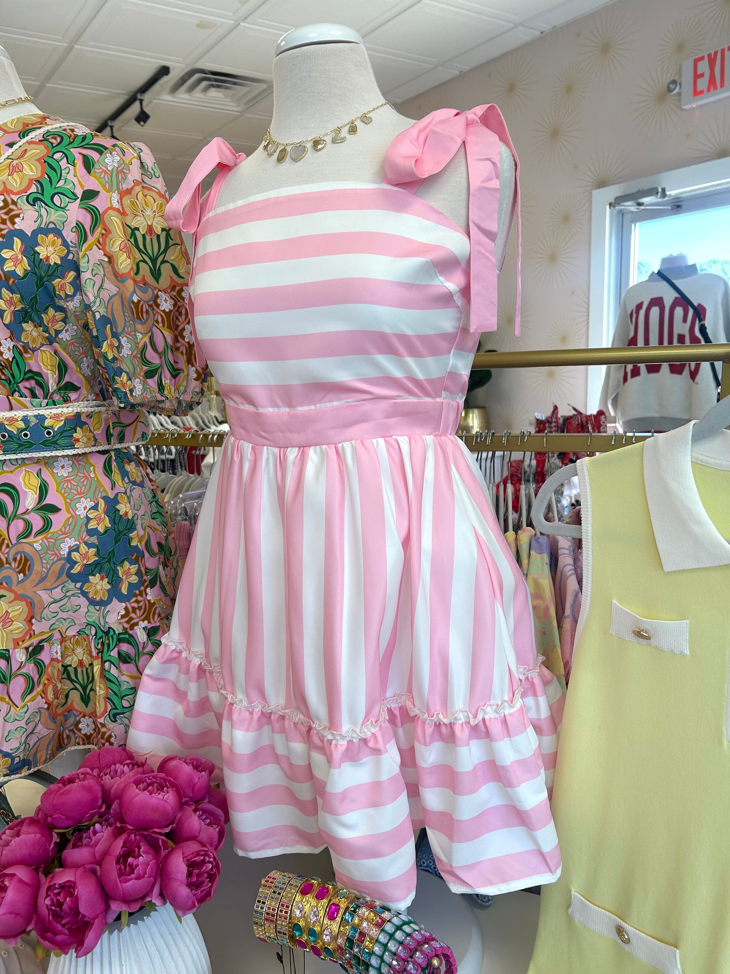 Blush Breeze Twirl Dress