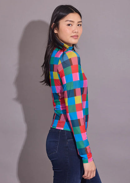 Eliza Top in Holiday Check