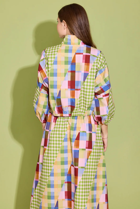 Cameron Jacket in Diagonal Check