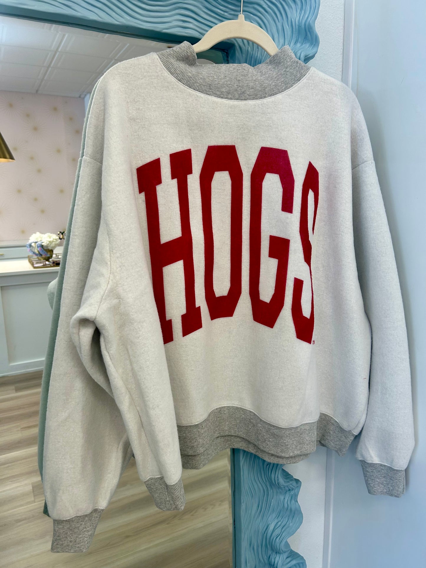 Hogs Reversible Sweatshirt in Gray