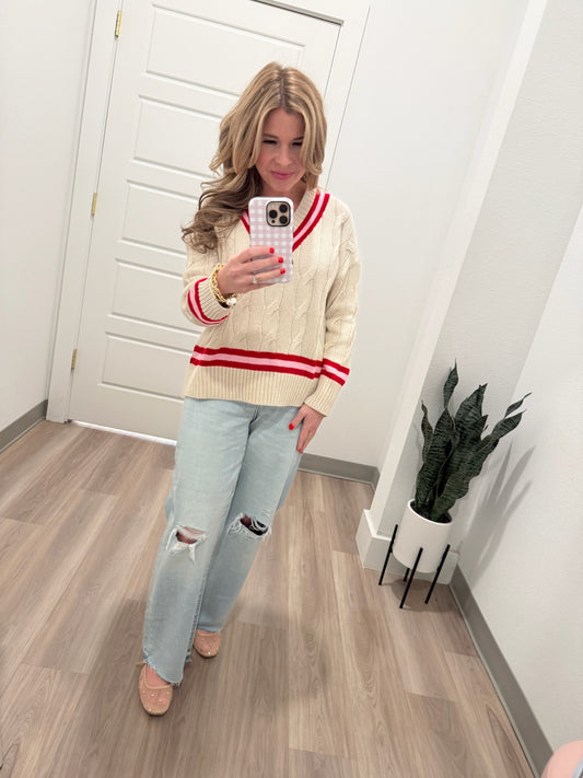 Vittoria Sweater in Red