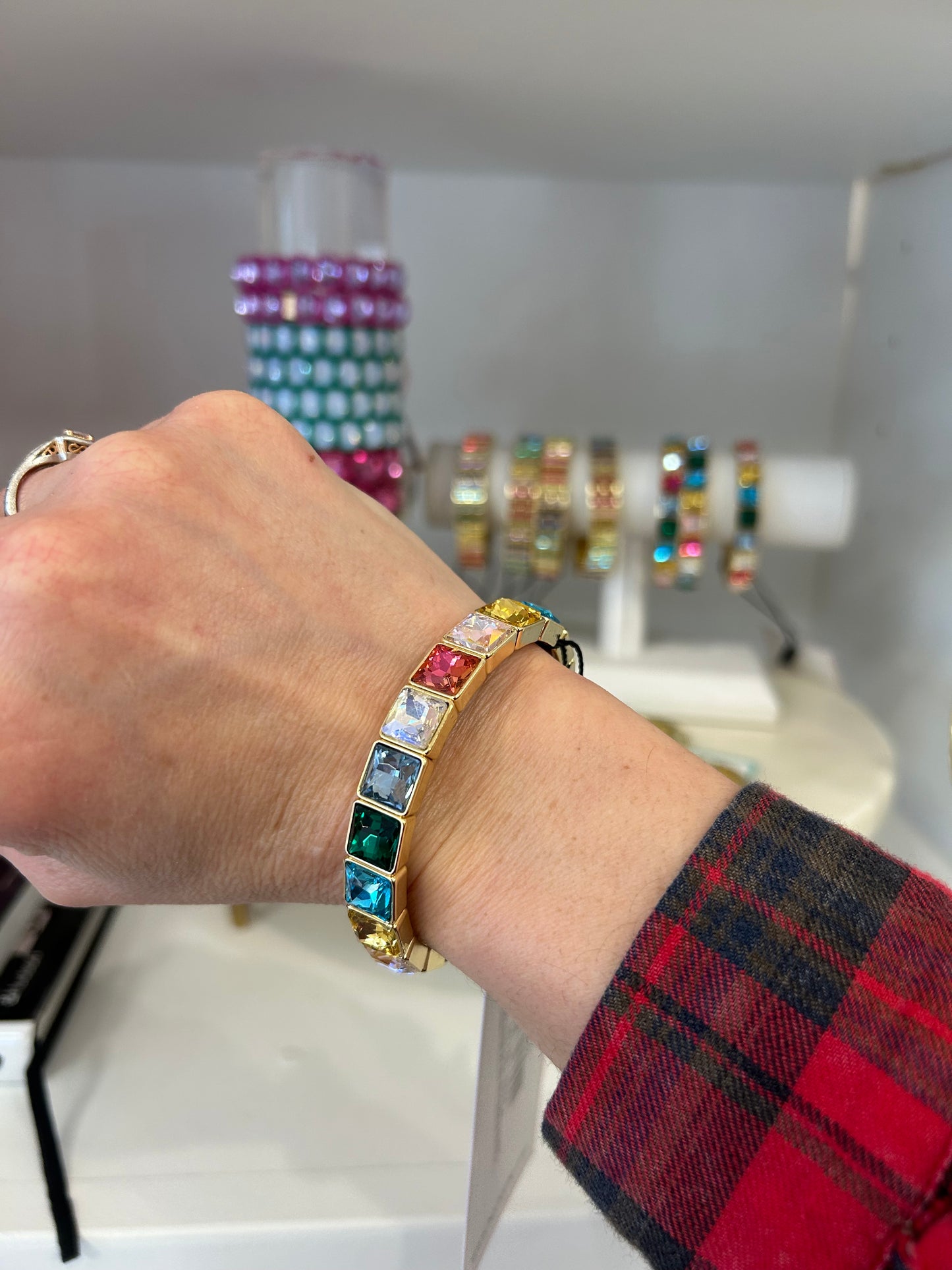 Clara Rainbow Stud Bracelet