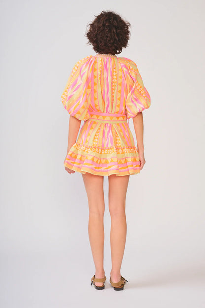 Thea Dress in Pink Driveway