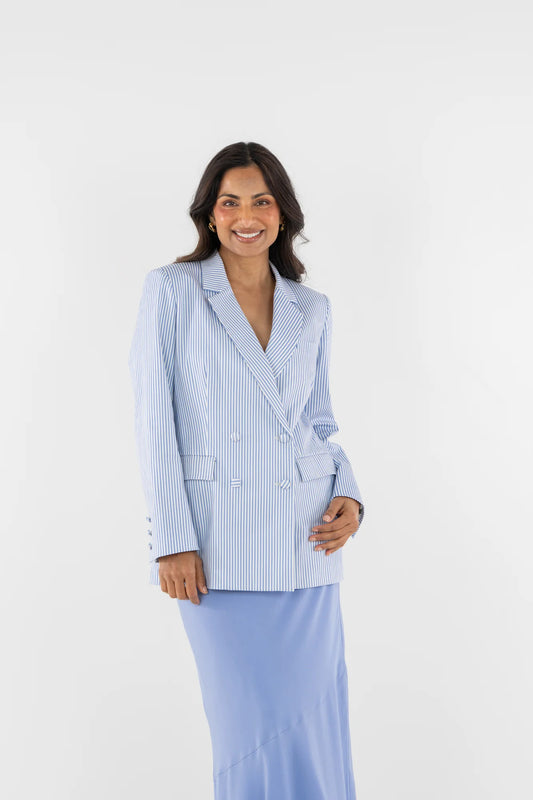 Bristol Blazer in Grapemist Stripe