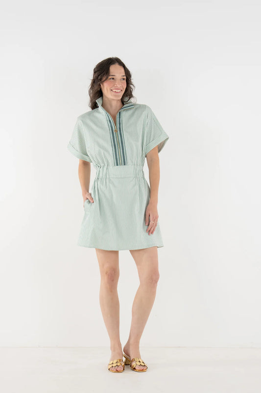 Pullover Dress in Feldspar Stripe
