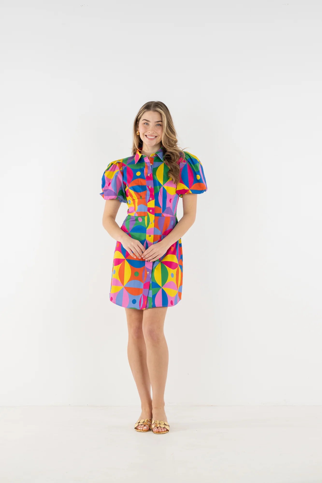 Britt Dress in Floral Prism