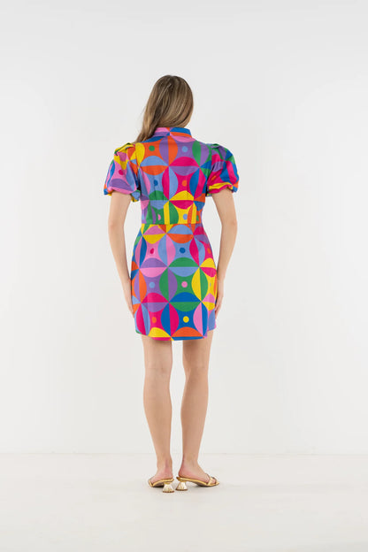 Britt Dress in Floral Prism
