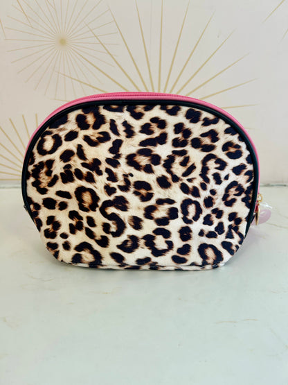 Leopard Print Cosmetic Pouch