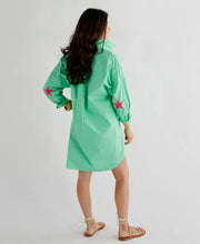 Load image into Gallery viewer, Preppy Star Elbow Dress in Green
