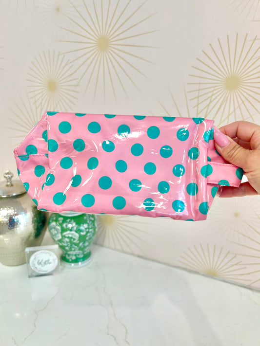 Pink/Green Waterproof Pouch