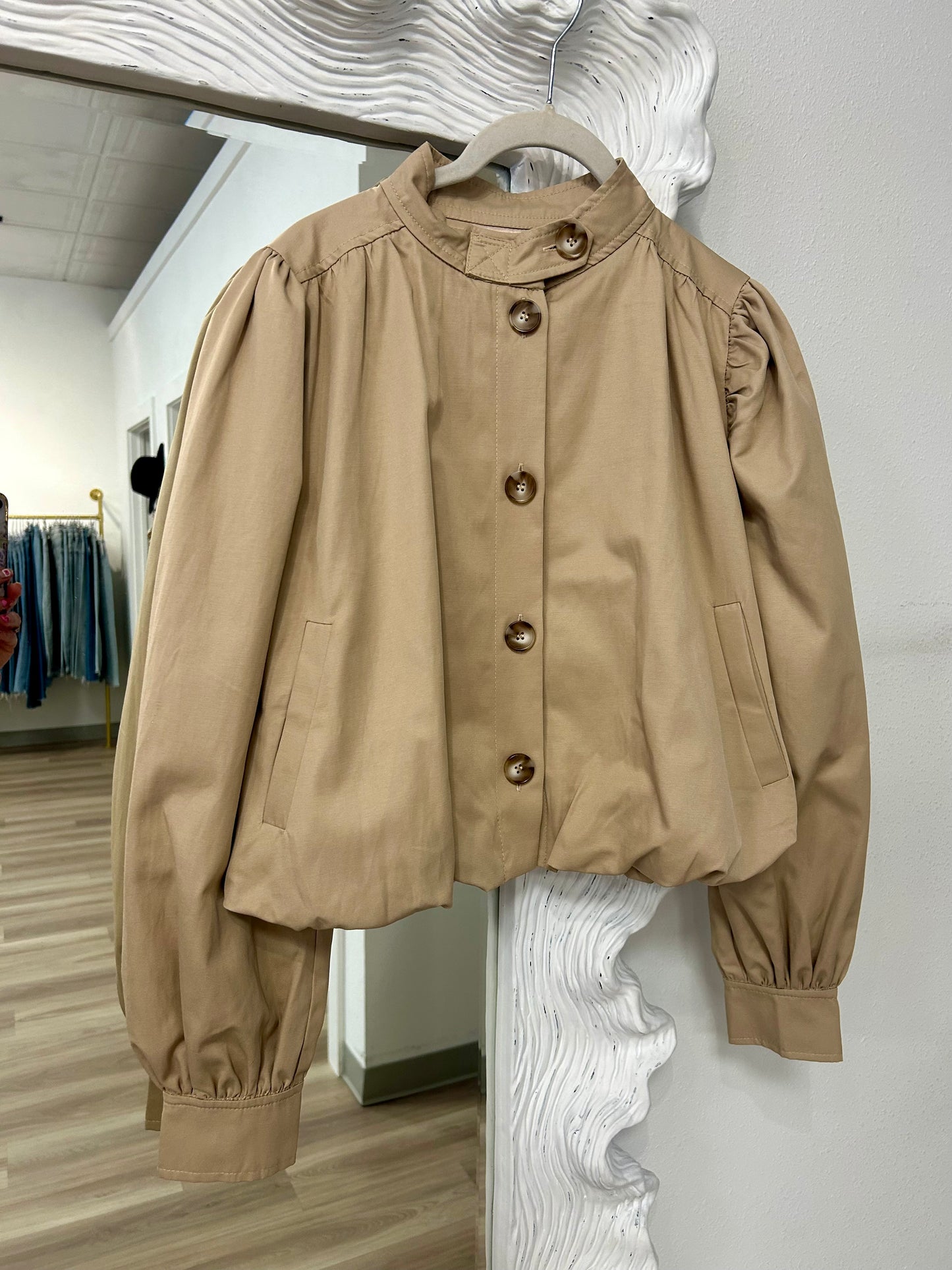 Hemlock Gathered Trench Coat