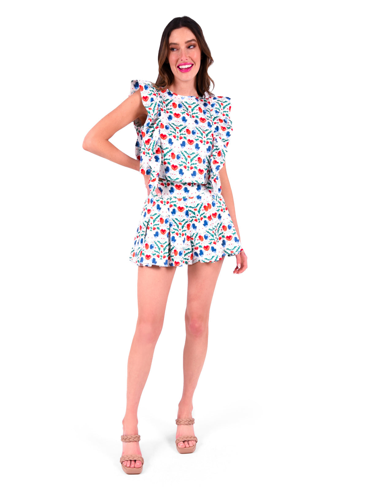 Party Short in Poppy Party