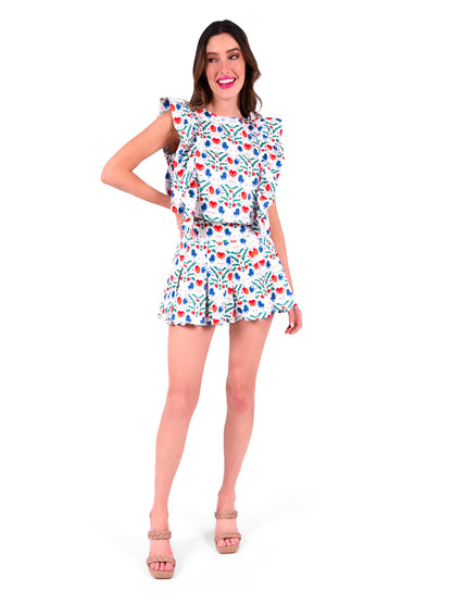 Party Short in Poppy Party