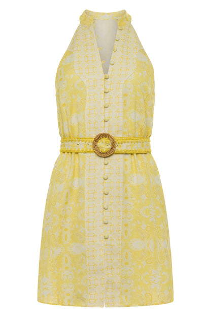 Etta Dress in Lemon