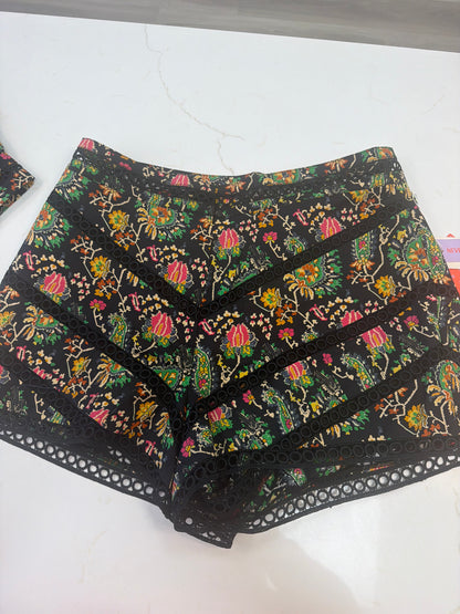 Paisley Embroidered Shorts