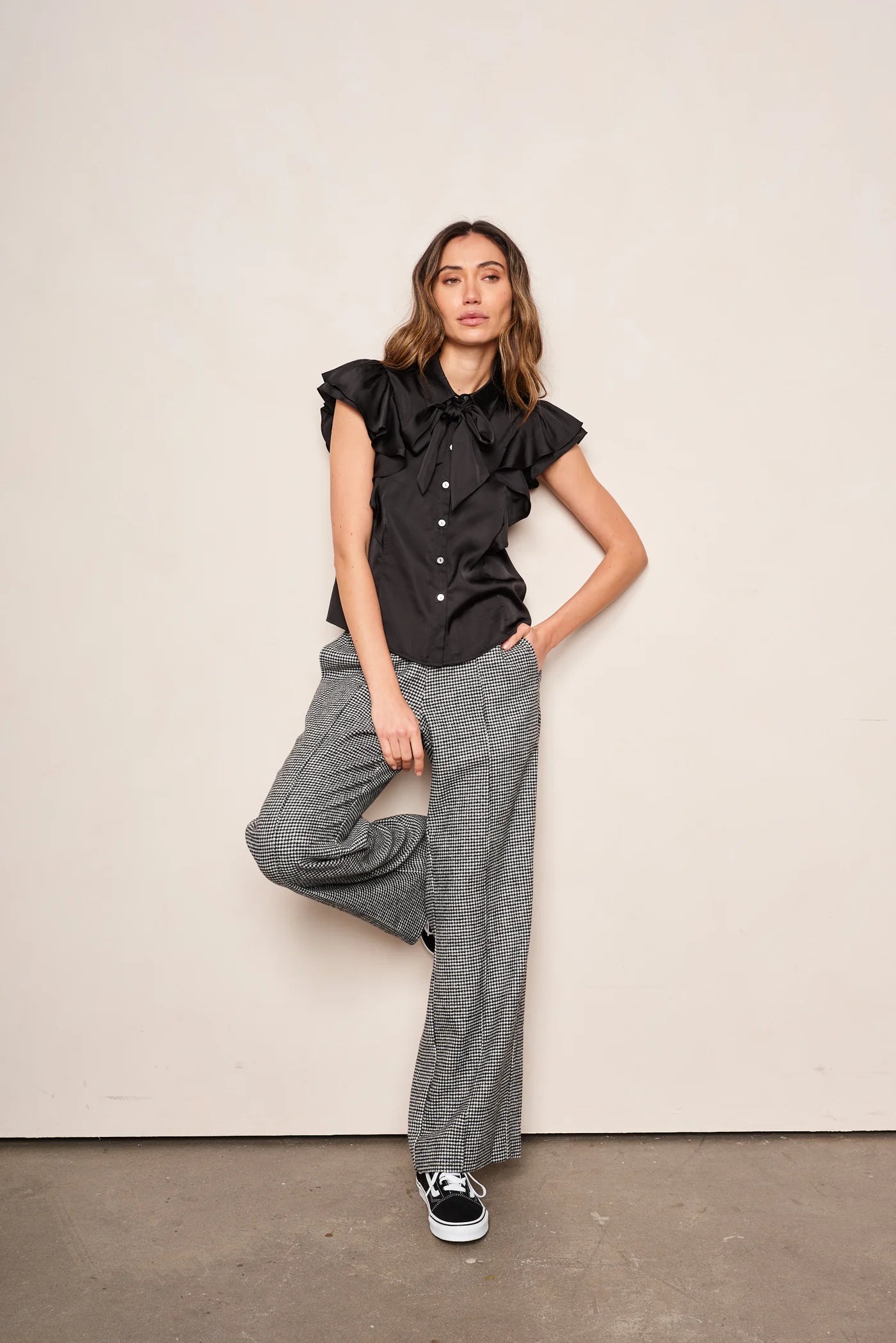 Emilia Bow Top in Black