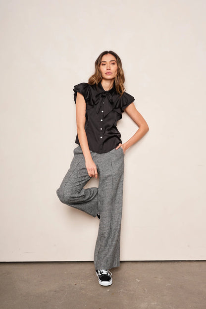Emilia Bow Top in Black