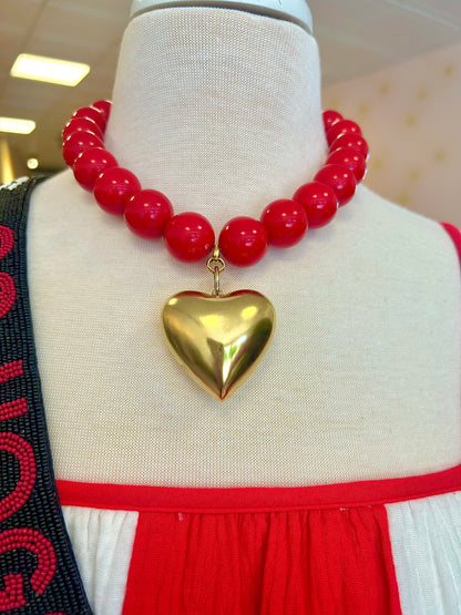 Chunky Heart Necklace
