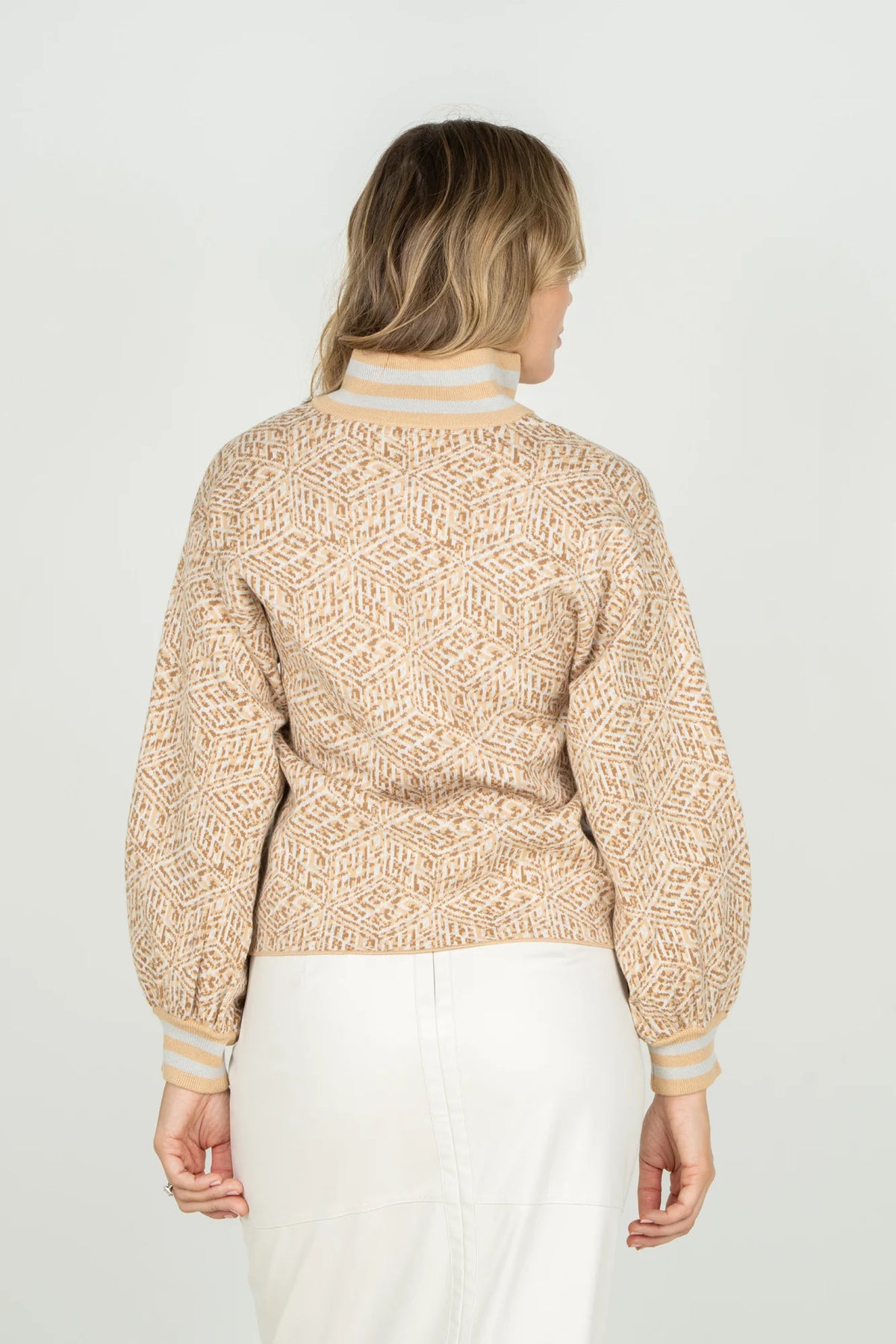 Lolli Sweater in Mosaic Monogram