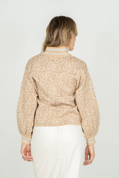 Lolli Sweater in Mosaic Monogram