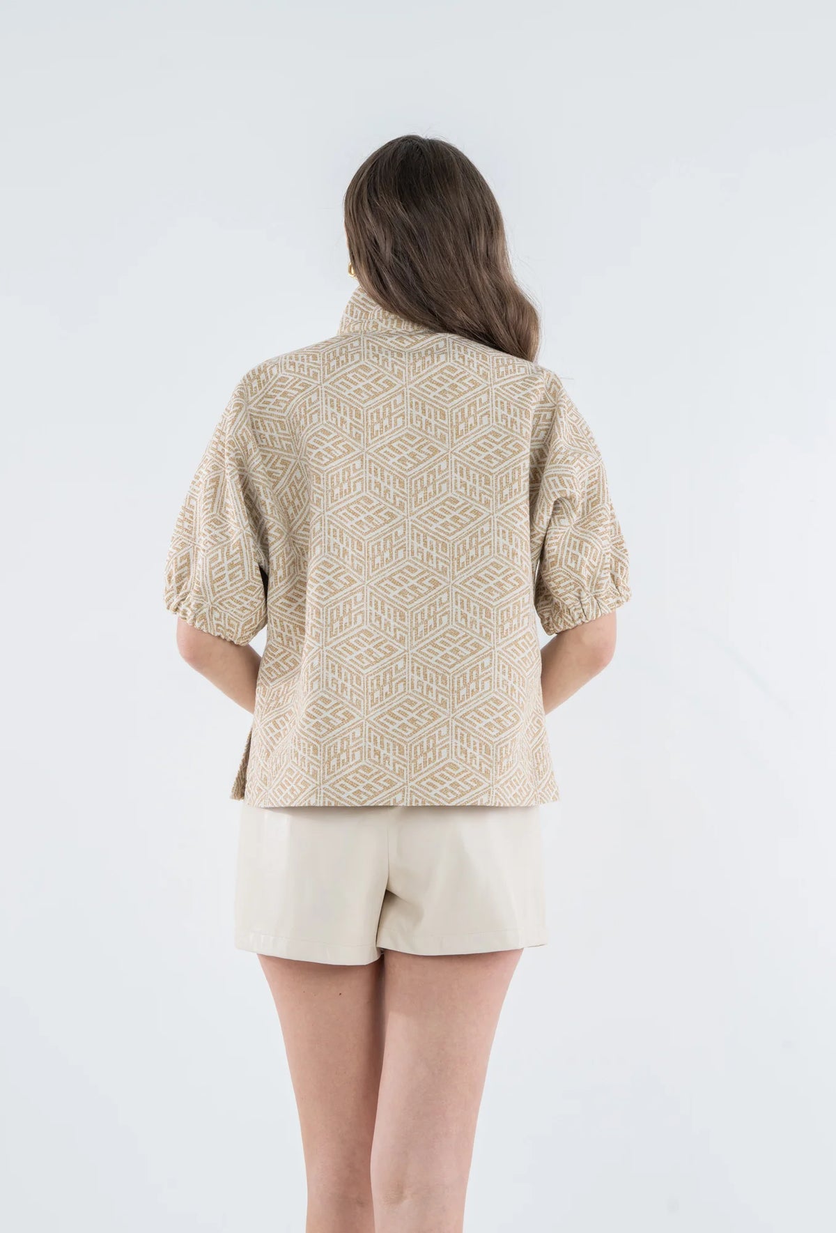 Mosaic Monogram Poppy Top