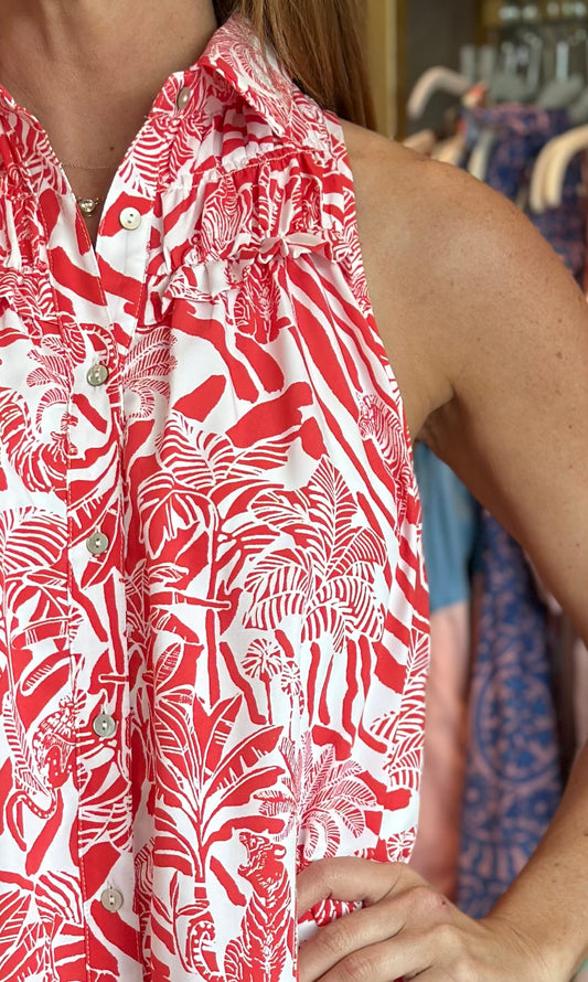 Safari Dress in Red