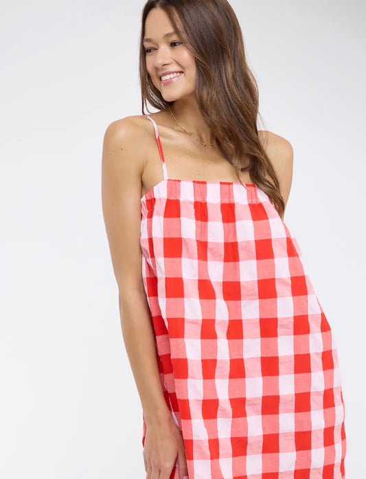 Izzy Plaid Cami Mini Dress