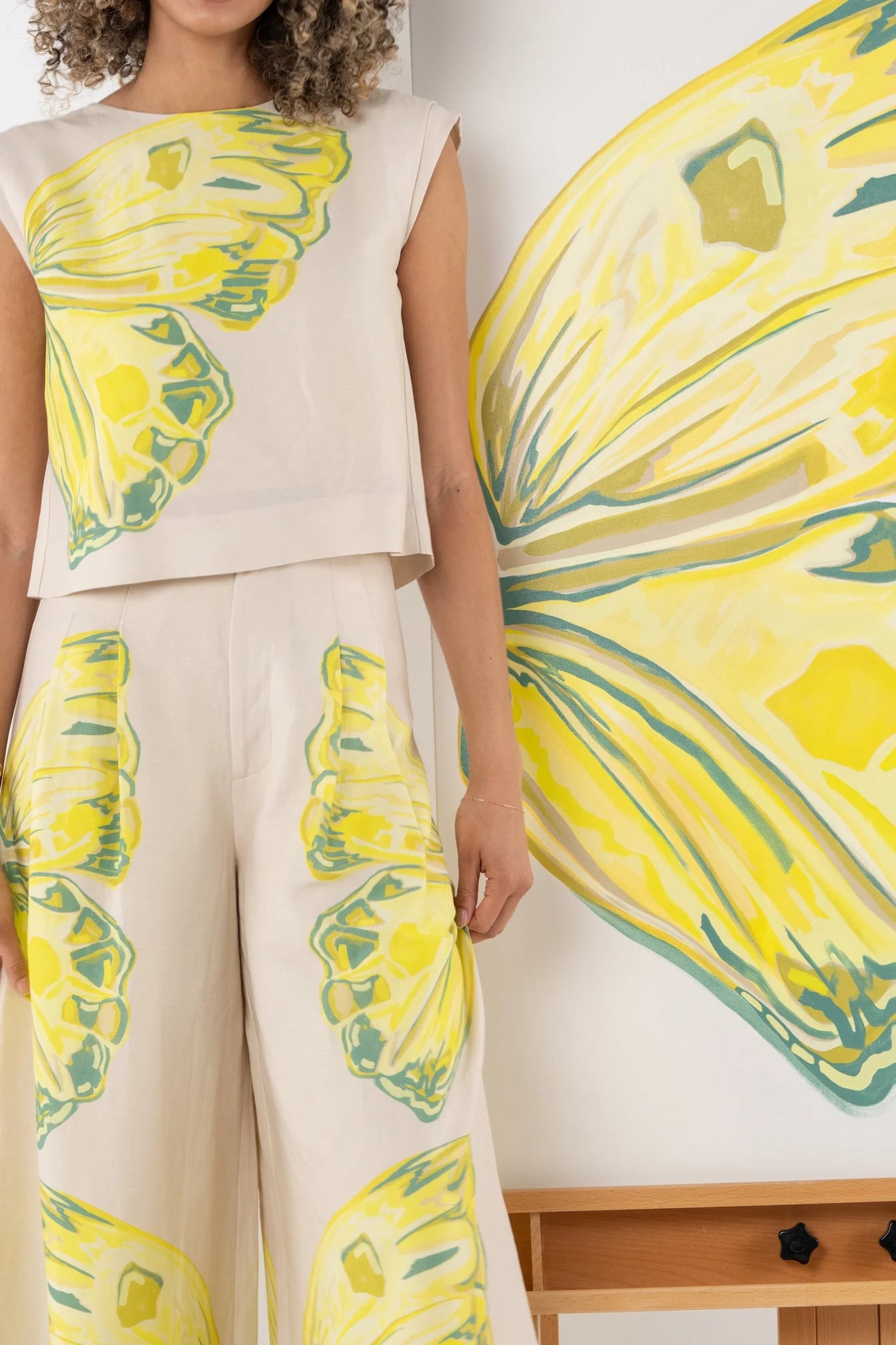 Paisley Pant in Clouded Yellow