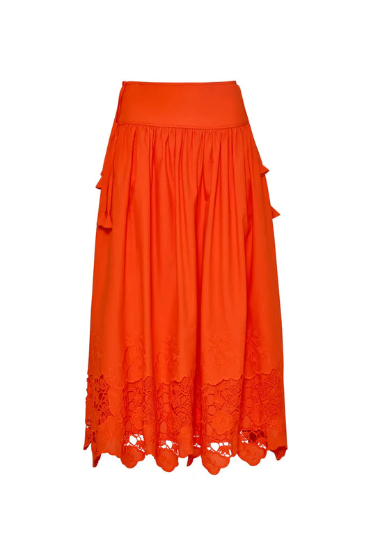 Nathalie Skirt in Tangerine Tango