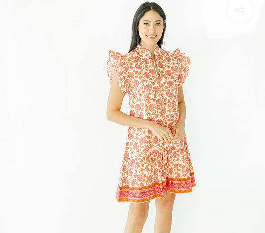 Lillie Dress in Tigerlily