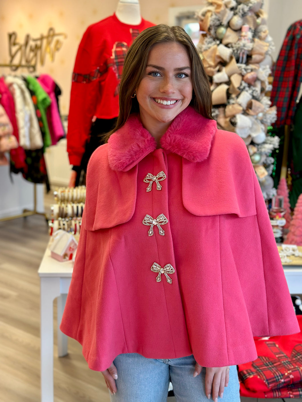 Aly Cape in Candy Pink