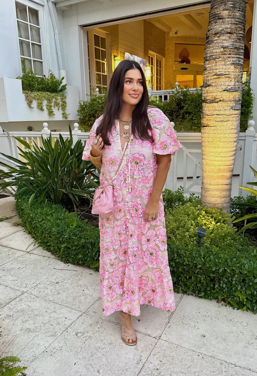 Talulah Pink Blossom Maxi Dress