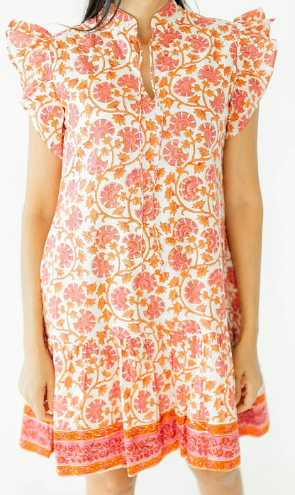 Lillie Dress in Tigerlily