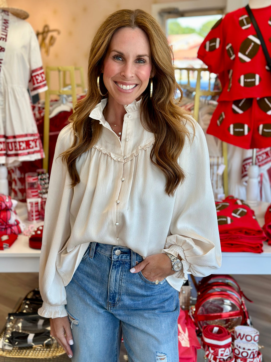 Wells Top in Ivory