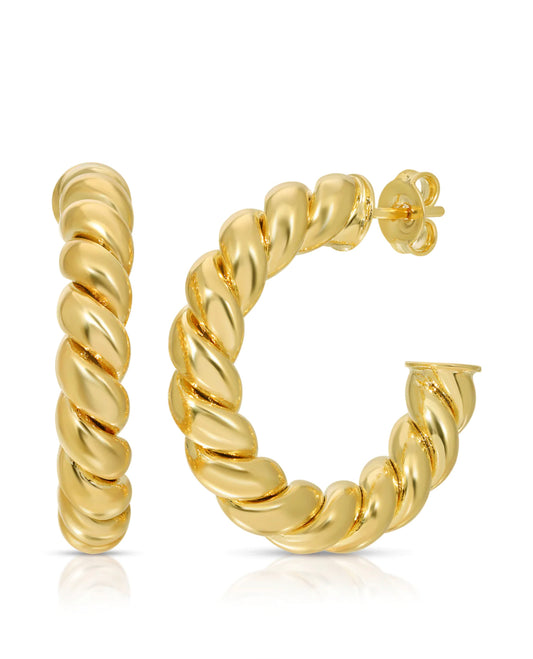 FINAL SALE Paris Hoop in Gold