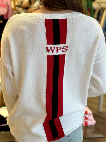 Razorbacks Sweater with WPS Stripe
