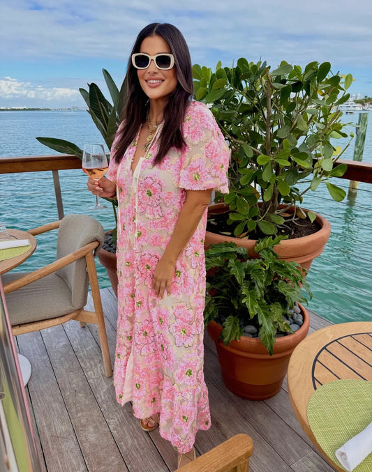 Talulah Pink Blossom Maxi Dress