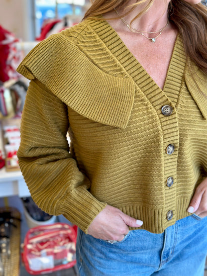 Karrington Cardigan in Ochre