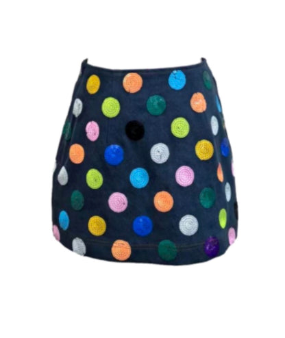 Confetti Denim Dot Skirt