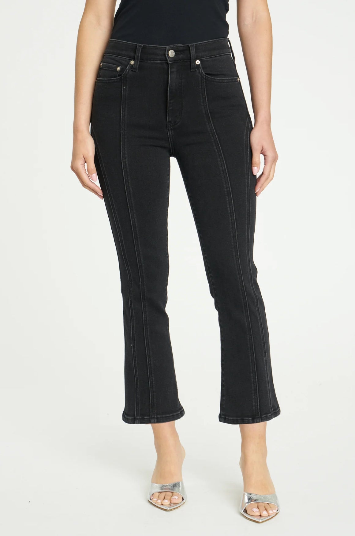 Shy Girl High Rise Crop Flare in Superstar