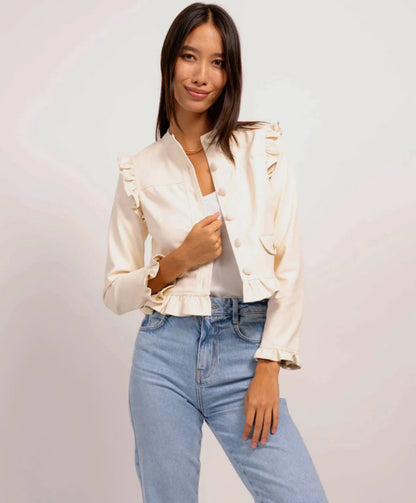 Owen Girly Moto in Ivory