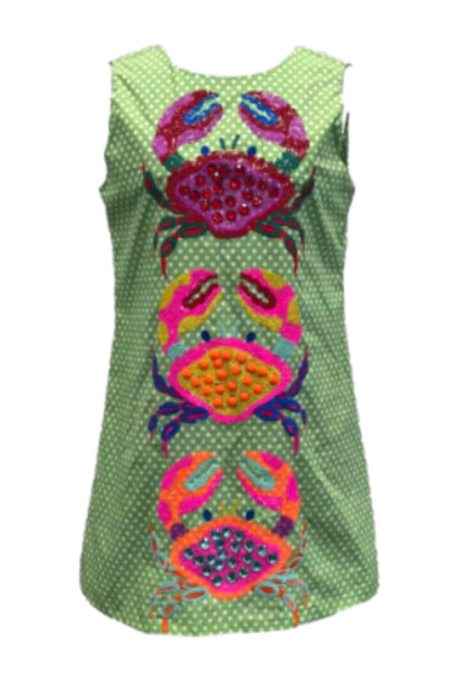 Isla Crab Polka Dot Dress