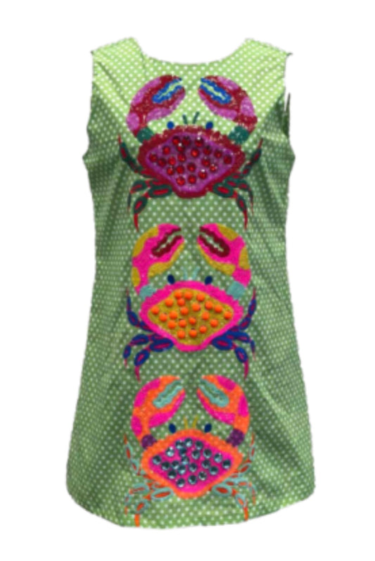 Isla Crab Polka Dot Dress