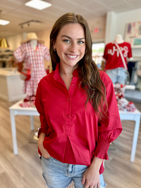 Kimberly Top in Red