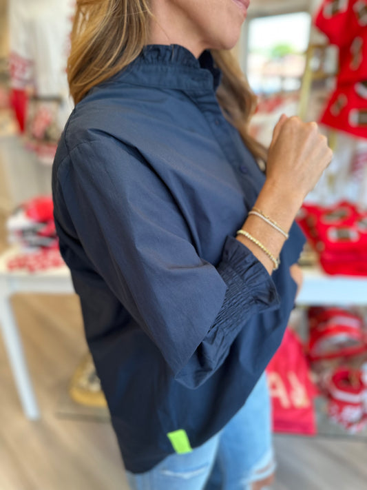 Kimberly Top in Navy