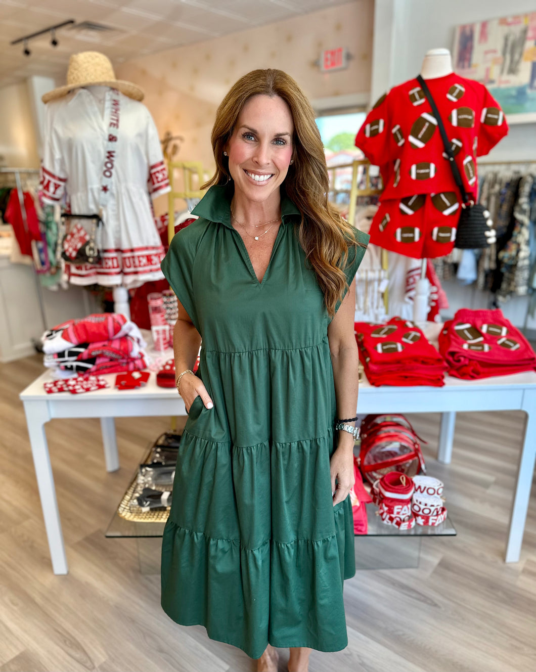 Watson Dress in Forest