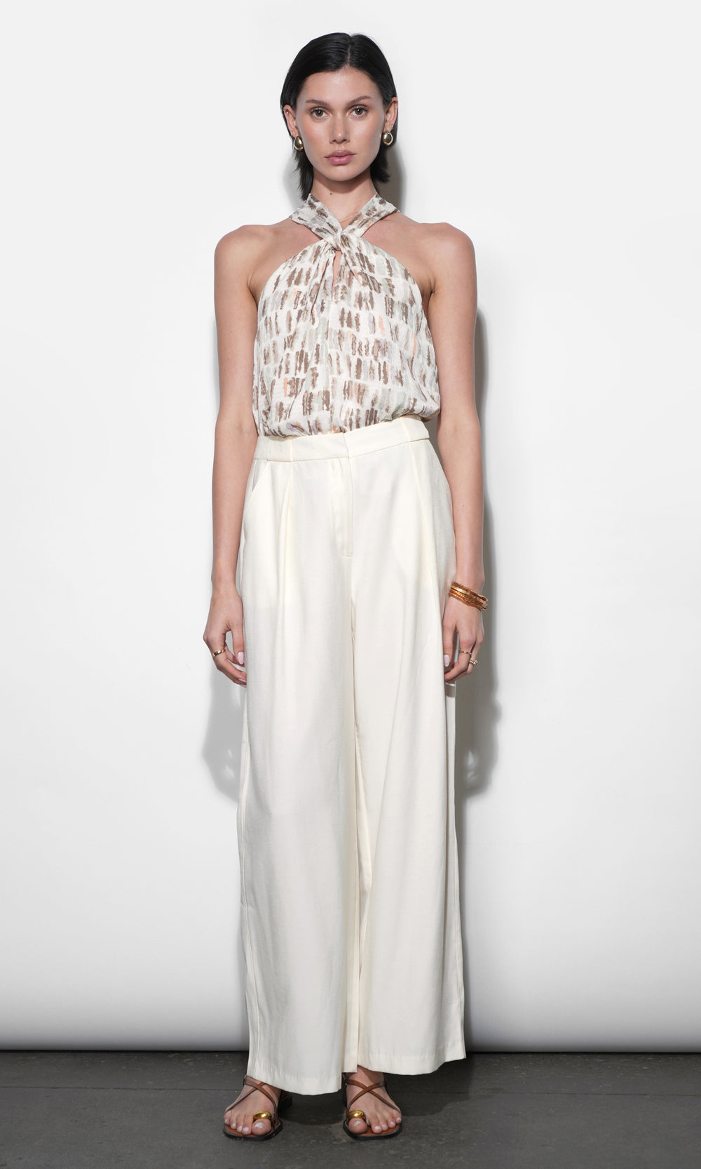 Cameron Wide Strap Halter Top