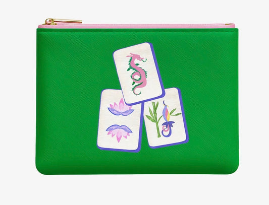 Mahj Green Tile Pouch