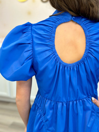 Lola Dress in Cobalt
